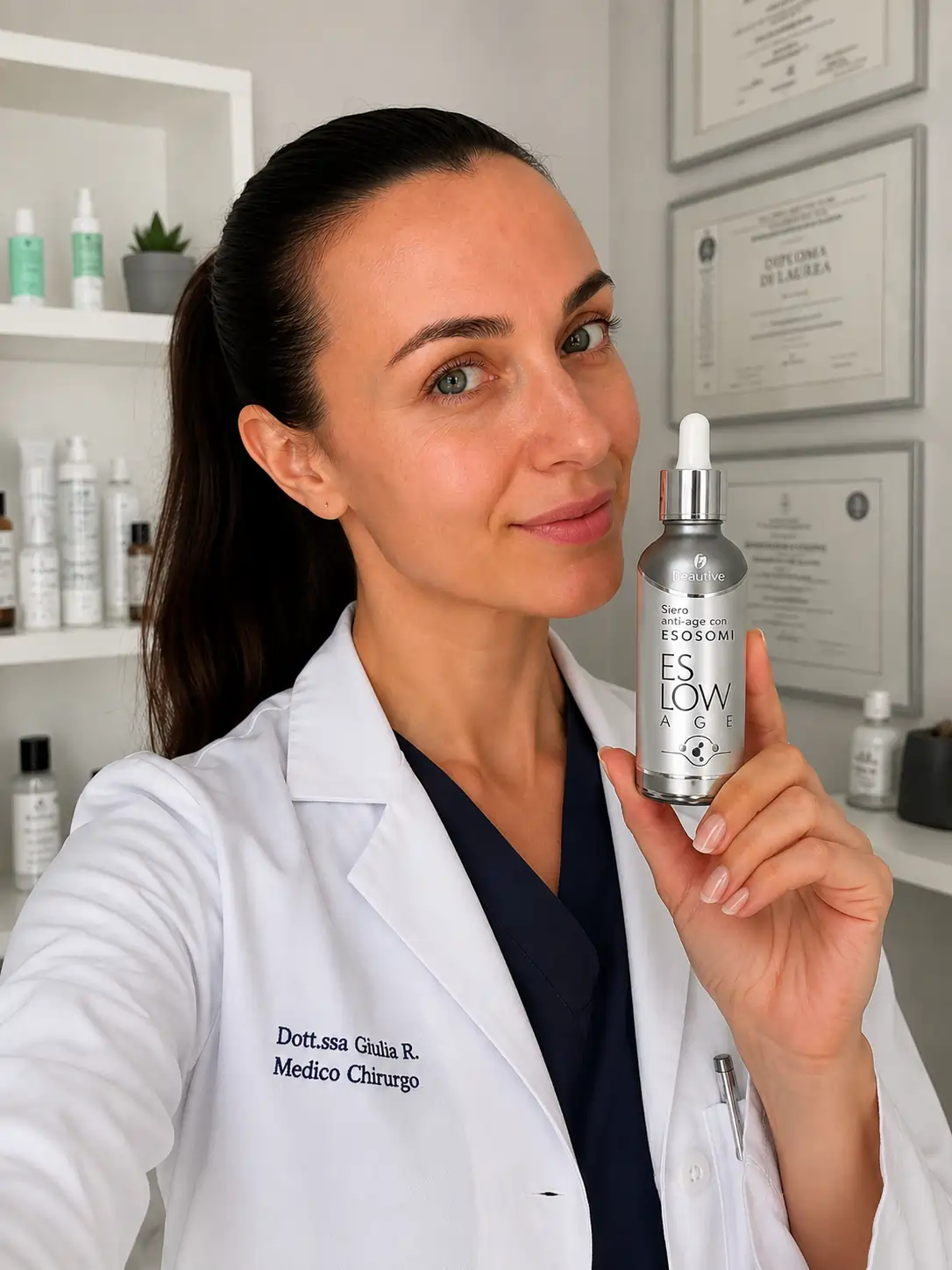 Dermatologa italiana consiglia Skin Lifter con Acido Ialuronico e Burro di Karité — certificazioni Made in Italy